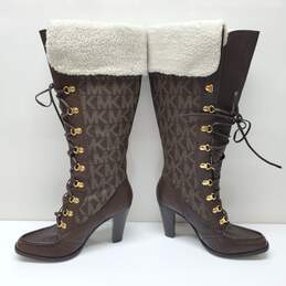 Vintage Michael Kors MK Warrior Logo Women's Boots Size 9.5M alternative image