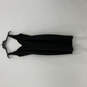 Womens Black Sleeveless Sweetheart Neck Slit Pullover Bodycon Dress Size 10 image number 2