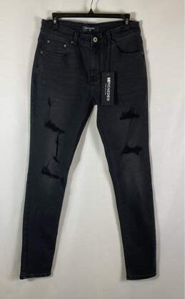 Serenede Black Stress Skinny Jeans - Size 32
