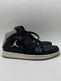 Authentic Mens Air Jordan 1 Flight 372704-033 Black Basketball Shoes Size 8 image number 3