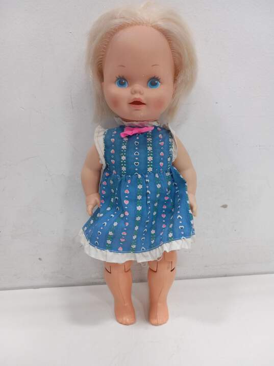 Vintage Mattel Baby Grows Up Pull String Doll image number 1