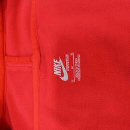 Men's Red Athletic Zip Up Jacket Size Medium