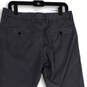 NWT Womens Gray Flat Front Slash Pocket Straight Leg Ankle Pants Size 40 image number 4