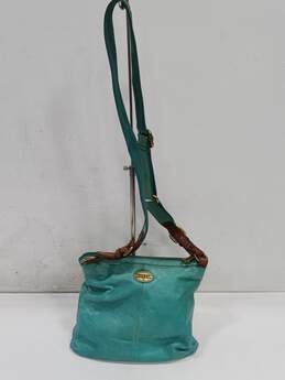 Fossil Green Leather Purse