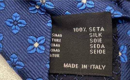 VERSACE Italy Floral 100% Silk Necktie Tie image number 6