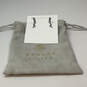 Designer Kendra Scott Silver-Tone Crystal Stone Drop Earrings With Dust Bag image number 4