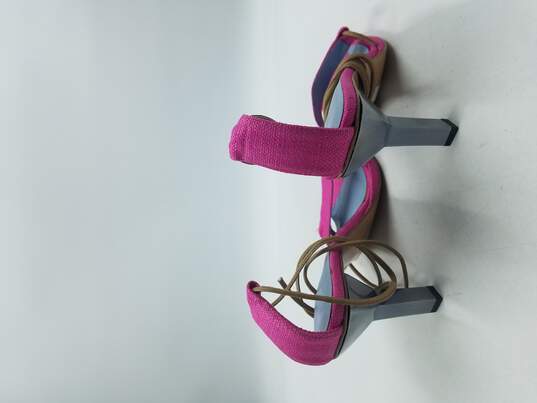 Emporio Armani Hot Pink Strappy Sandals W 6 COA image number 4