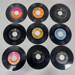 25 Assorted Vinyl Record Singles w/ Case alternative image