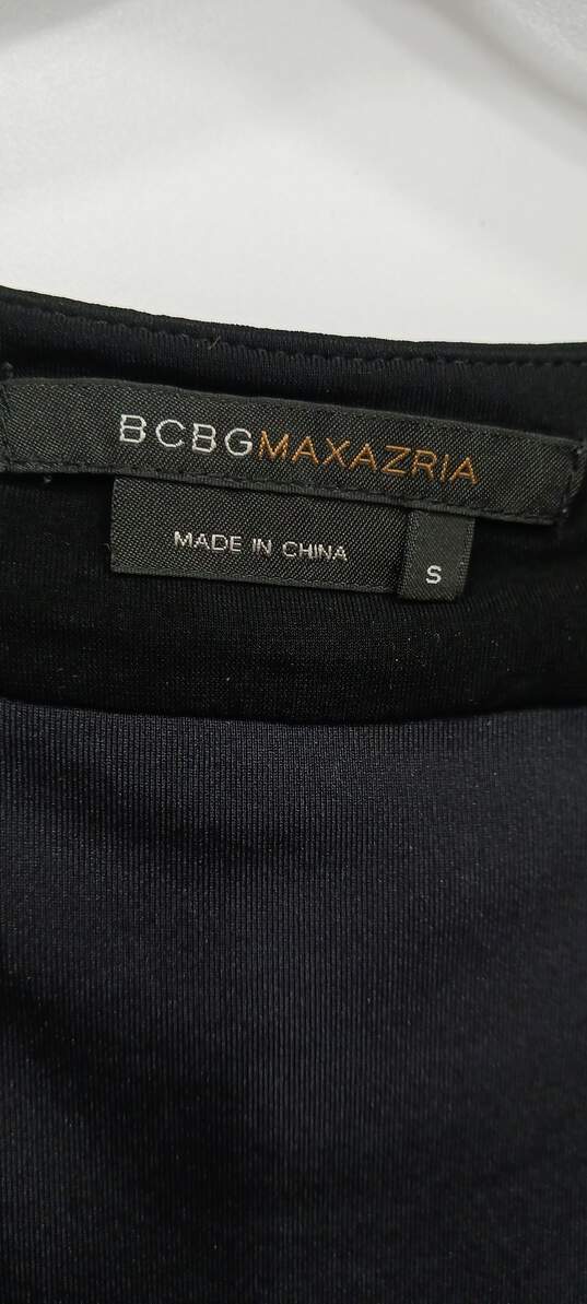 Women’s BCBGMaxazria Long Sleeve Scoop Neck Maxi Dress Sz S image number 3