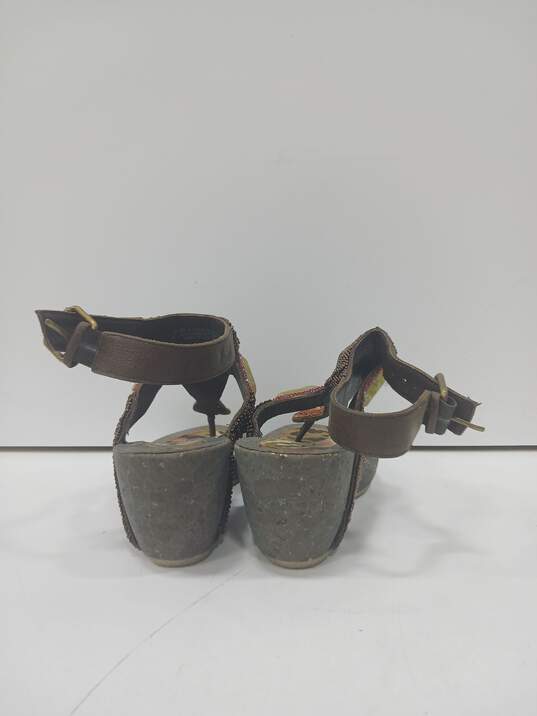 Sam Edelman S-Nalo Beaded Wedge Sandals Women's Size 6.5 image number 3