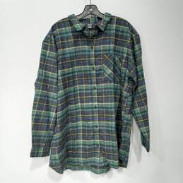 Eddie Bauer Men's Hemplify Flannel Shirt Size XXL