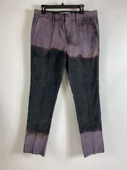 Haus Of Cite Soleil Men Purple Corduroy Pants 34