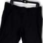 Womens Black Stretch Elastic Waist Straight Leg Pull-On Track Pants Size XL image number 4