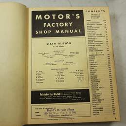 Vintage Motor's Factory Shop Manual 1942 & Motor's Truck Repair Manuals alternative image