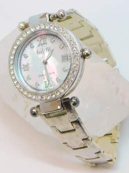 Ecclissi 22340 Sterling Silver Case & Mother Of Pearl & Rhinestone Dial