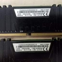 Vengeance LPX 8GB (2 x 4GB) DDR4 3000 (PC4-24000) DIMM Desktop RAM CMK8GX4M2B3000C15 -Untested alternative image