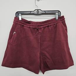 Red Shorts With Drawstring