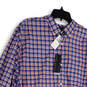NWT Mens Multicolor Plaid Collared Long Sleeve Button-Up Shirt Size XXL image number 3