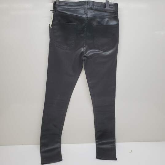 Citizens Humanity Rocket Faux Leather Jeans Slick High Rise Skinny Size 28 Black image number 2