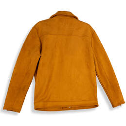 NWT Womens Brown Long Sleeve Asymmetrical Full-Zip Jacket Size Small alternative image