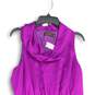 NWT The Limited Womens Purple Black Cowl Neck Sleeveless Sheath Dress Size 12 image number 3