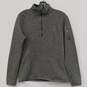 Eddie Bauer Women's Gray 1/4 Zip Pullover Mock Neck Jacket Size M image number 1