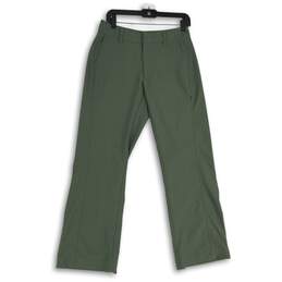Patagonia Womens Green Flat Front Slash Pocket Straight Leg Dress Pants Size 6