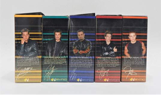 VTG 2001 NSYNC Best Buy Collectible Bobbleheads Full Set of 5 IOB image number 3