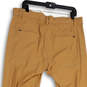 Womens Tan Slash Pockets Flat Front Straight Leg Chino Pants Size 36 image number 2