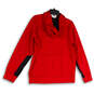 Mens Red Long Sleeve Kangaroo Pocket Therma-Fit Pullover Hoodie Size Small image number 2