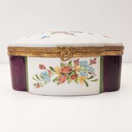 Limoges Vintage Keepsake Porcelain Hinged Keepsake Box