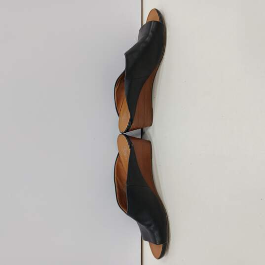 Franco Sarto Wedged Heel Slip-On Sandals Size 8M image number 3