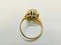 14KP Yellow Gold 0.25 CTTW Diamond Cluster Ring 4.5g image number 3