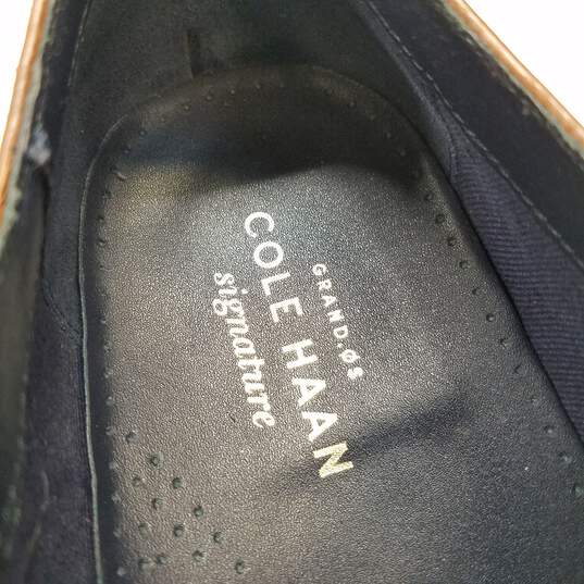 Cole Haan Men's Grand 0s Signature Brown Leather Wing Tip Brogue Dress Shoes Sz. 8.5 image number 7