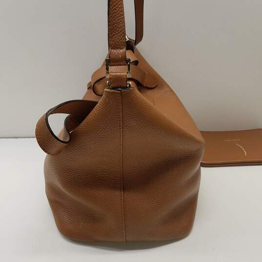 Buy the Meli Melo Italy Thela Brown Pebbled Leather Medium Shoulder Tote  Bag