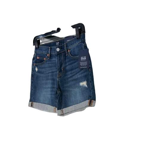 NWT Gap Women's Blue Pockets Regular Fit Denim Cuffed Jean Shorts Size 24 image number 2