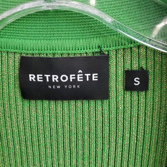 Retrofete Lime Green Knit Bodycon Dress WM Size S image number 3