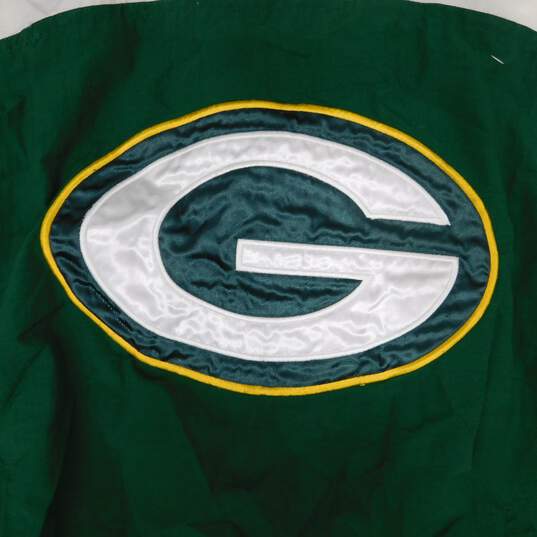 Vintage Reebok Pro Line NFL Green Bay Packers Full Zip Windbreaker Jacket XXL image number 5