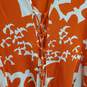 Maeve orange abstract print fit and flare godet dress medium image number 5