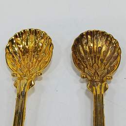 Set of 8 Mini Gold Tone Movalyfe Kitchen Coffee Expresso  Spoons alternative image