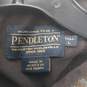 Pendleton Men's Brown Plaid Wool Flannel Button-Up Shirt Size L Tall image number 3