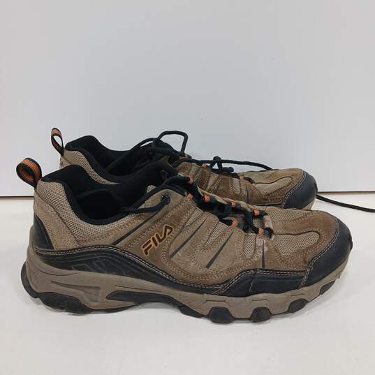 Mens Midland 1QM00014-241 Brown Lace Up Low Top Round Toe Hiking Shoes Size 10.5 image number 3