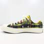 Converse Chuck Taylor Men's Shoes Yellow Plaid Size 11 image number 2