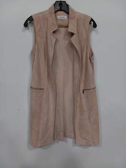 Calvin Klein Women's Faux Suede Duster Vest Size 6
