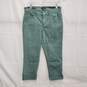 NWT DAYLA WM's Wide Cuff Capri Green Jeans Size 4x 24 image number 1
