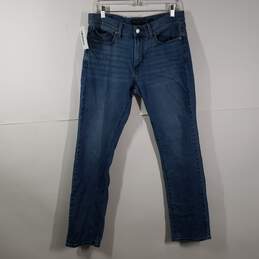 Mens Regular Fit 5-Pockets Design Denim Straight Leg Jeans Size 32/32