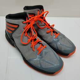 Adidas Manhandle 2 basketball shoes gray black and orange men's 13 alternative image