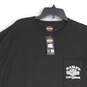 NWT Harley Davidson Mens Black Graphic Print Crew Neck Short Sleeve T-Shirt 2XL image number 3