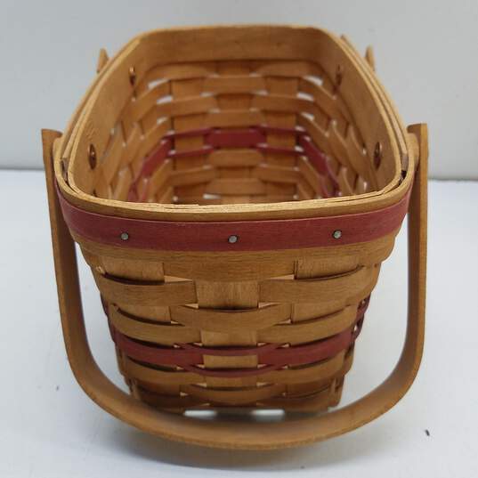 Bundle of 2 Longaberger Handwoven Baskets with Liner image number 8
