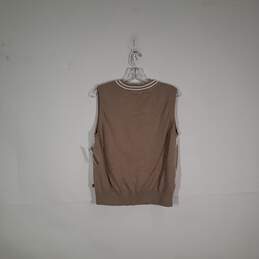 Mens Argyle Dimond Knitted V-Neck Sleeveless Pullover Sweater Size XL alternative image